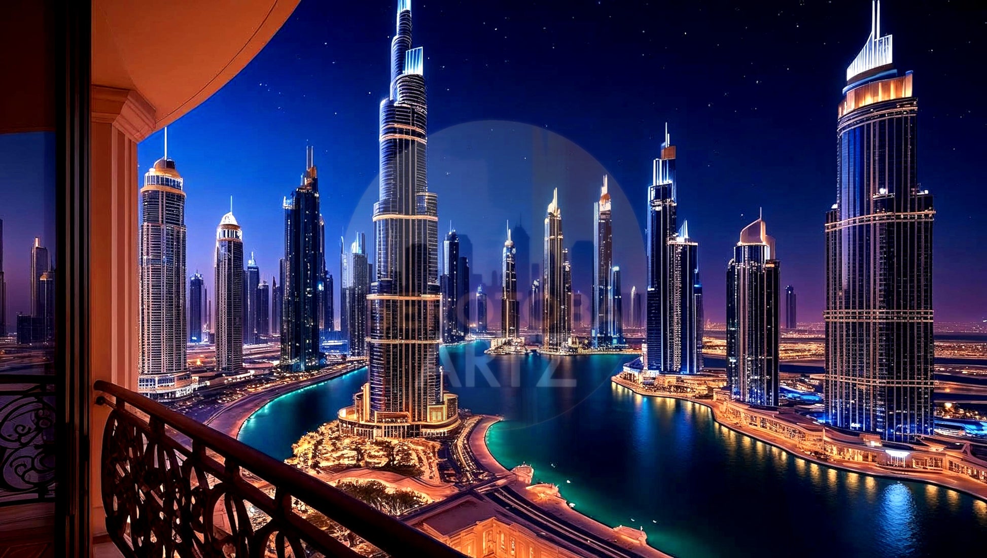 Jumeirah Beach Residence Dubai Digital Art