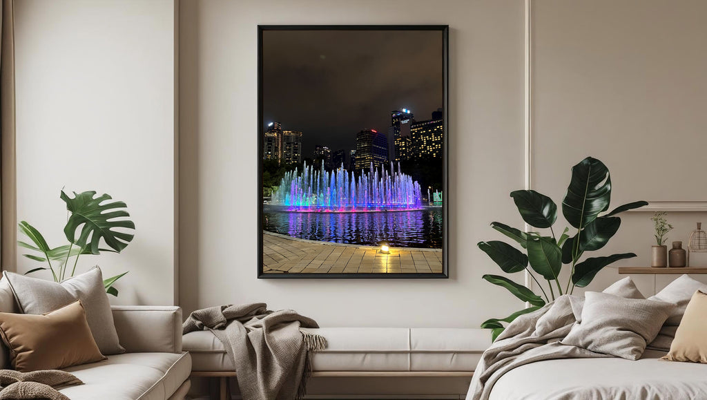 Kuala Lumpur Water Show Framed Wall Art